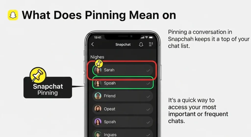 What Does Pinning Mean on Snapchat
 image