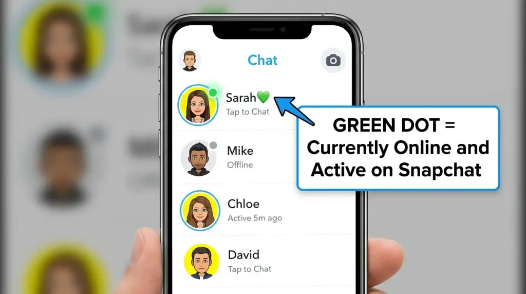 What Is The Green Dot On- Snapchat-image