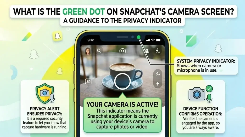 What- Is The Green -Dot On Snapchat’s Camera Screen-image