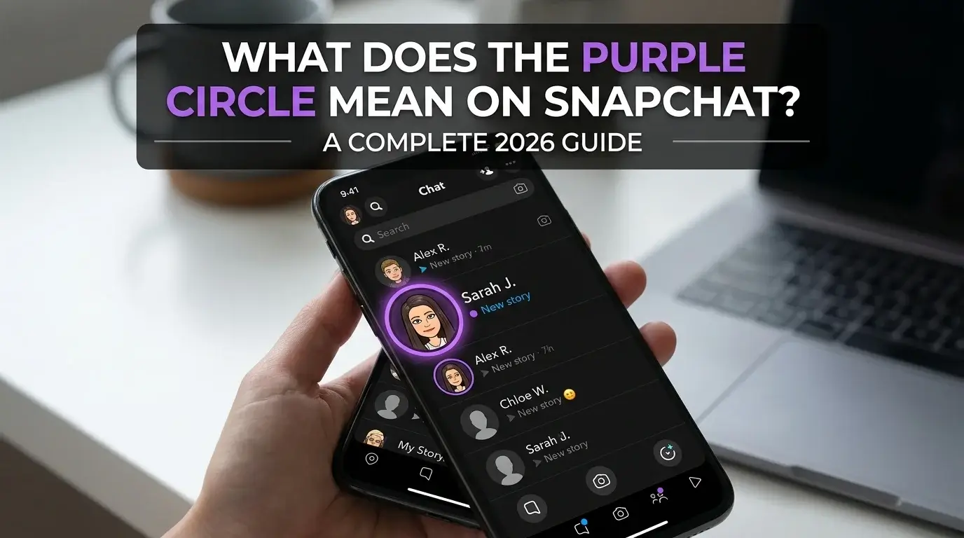 What_Does_the_Purple_Circle_means on snapchat feature image