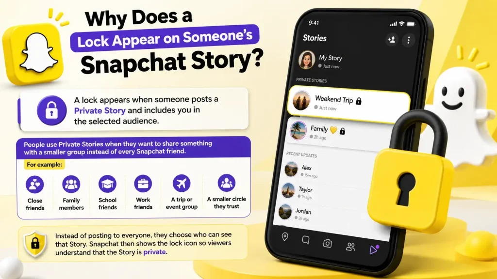 Why Does a Lock Appear on Someone Snapchat Story image